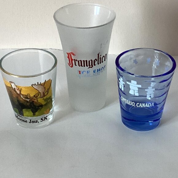 FRANGELICO Other - 1 Shooter Frosted Ice Glass + 2 Shot Glasses Parties Bar Accessories Drinks
